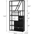 Wysoka stacja kawowo-barowa z gniazdkami elektrycznymi