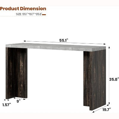 Długi stół barowy 140 cm dla 4-6 osób na co dzień