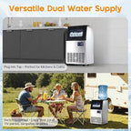 Wytwornica lodu ze stali nierdzewnej z funkcją samooczyszczania