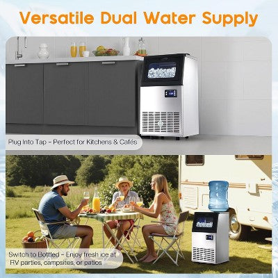 Wytwornica lodu ze stali nierdzewnej z funkcją samooczyszczania