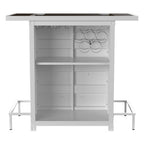 Stół barowy z listwą LED i czystymi liniami