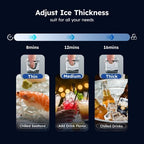 Kompaktowa wbudowana kostkarka do lodu do 36 kg na dobę